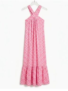 NWOT  Spazio Cinque Italy Pink Patterned Dress
